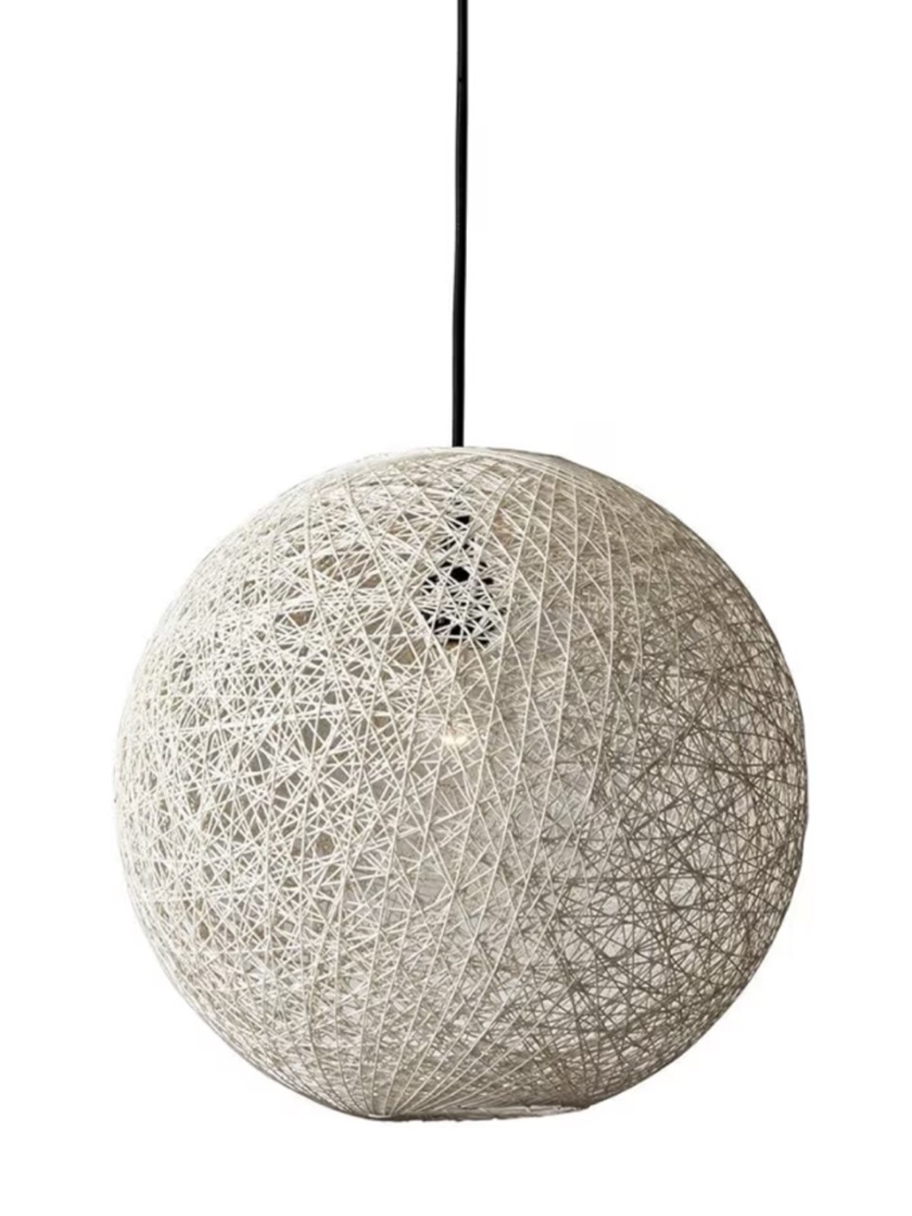 NIB Adesso 4311-12 Havana Large Pendant Light, Incandescent Chandelier Cream